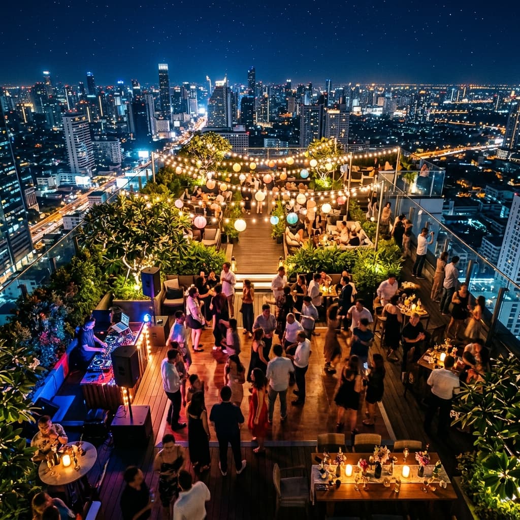Rooftop party